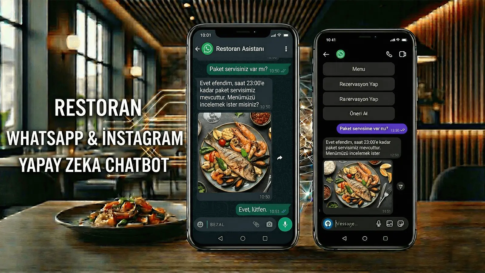 Restaurant Chatbot: WhatsApp & Instagram AI